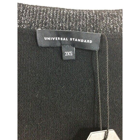 Universal Standard Merino Wool V-Neck Button Down Knit Cardigan Sweater Sz 2XS M - Picture 3 of 8